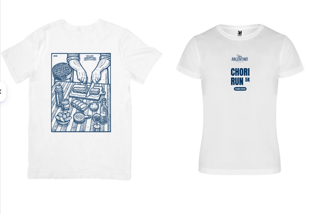 Remera Chori Run · Blanca
